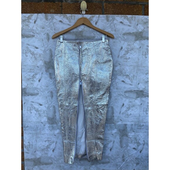 RETROFETE SILVER Liza Leather Skirt SIZE XS - Picture 12 of 12